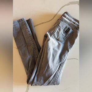 Grey black orchid distressed jeans